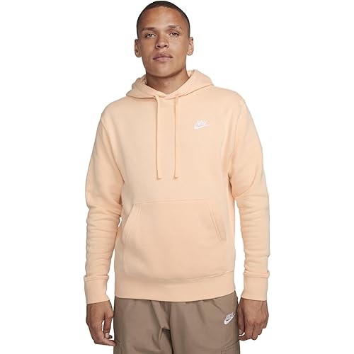 Nike Men's Pull Over Hoodie (US, Alpha, 3X-Large, Regular, Regular, Ice Peach)