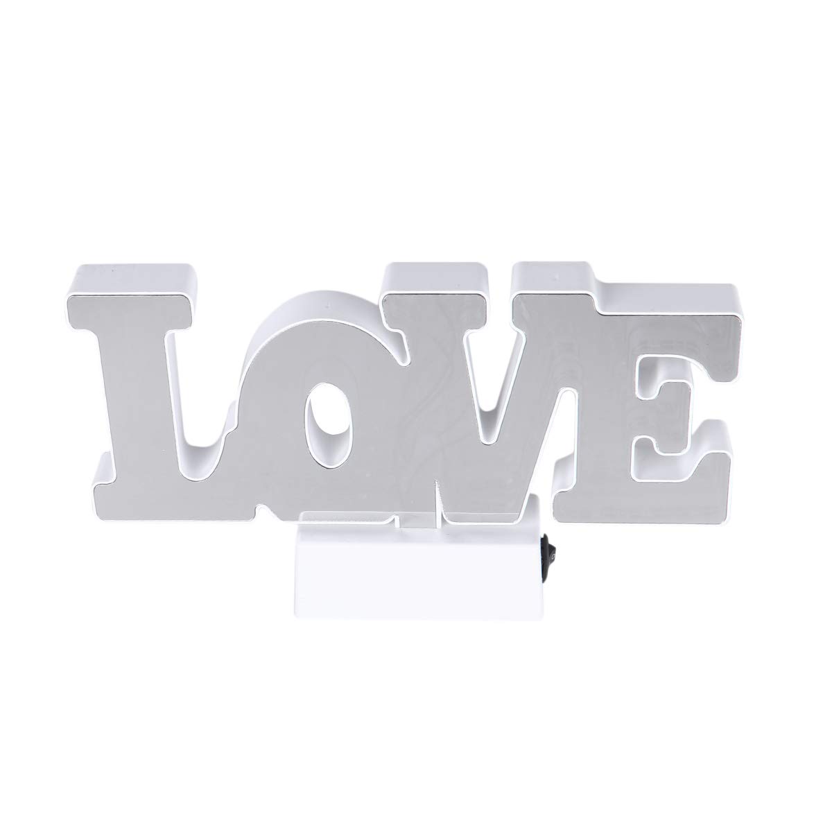 Creative LED LOVE Infinity Light 3D Mirror Surface Tunnel Lamp Desktop Ornament without Batteries for Decoration