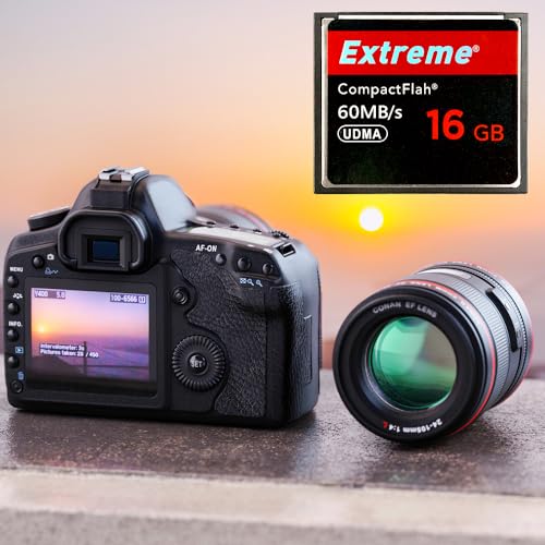 Extreme 16GB Compact Flash Speicherkarte, Original CF Karte für professionelle Fotografen, Videografen, Enthusiasten