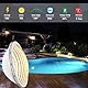 LyLmLe LED Poolbeleuchtung PAR56,18W Poolscheinwerfer Led Lampe Unterwasserscheinwerfer (Ersetzt alten PAR56 Halogenlampen) IP68 Wasserdicht, 1440lm, 12V AC/DC,3000K weiß