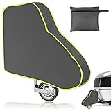 ✔Vergrößerte Universalgröße: Wohnwagen Deichselhaube Länge: 100cm; Höhe (nahe der Anhänger): 75cm; Höhe (Kupplung): 20cm, perfekt geeignet für fast alle gängigen Wohnwagen- und Anhängertypen. Zusätzlich zu den Standard-Wohnwagenkupplungen mit Stützrad deckt die Deichselschutzabdeckung auch Anti-Slinger-Kupplungen und Kastenschlösser ab.