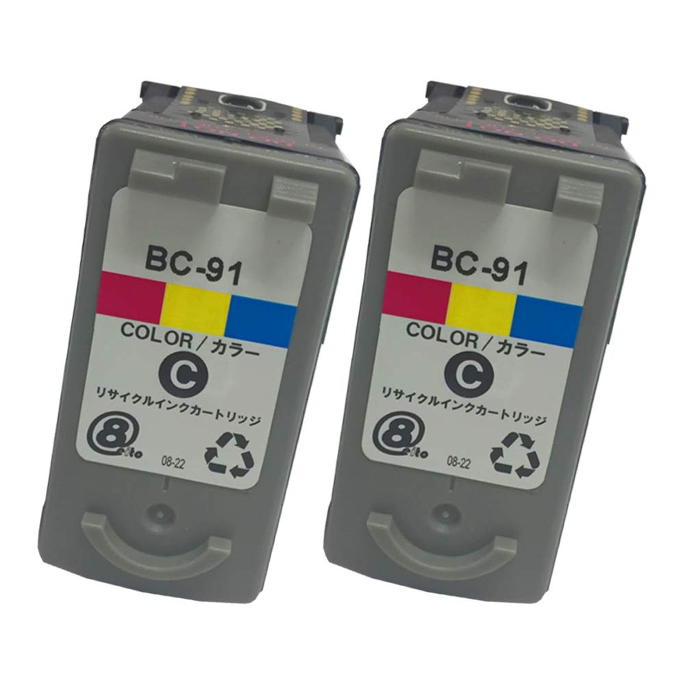 Amazon.co.jp: Canon キャノン BC-91(カラー)【2本セット(大容量