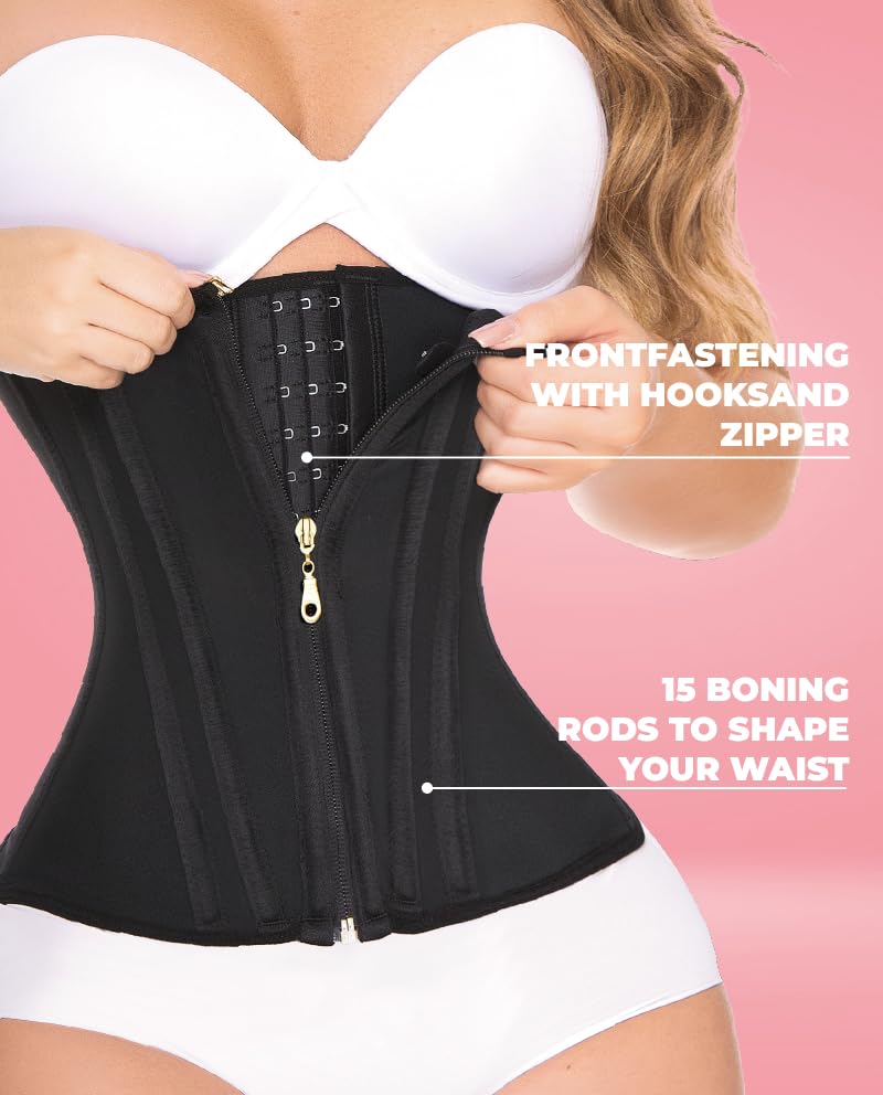 Annmichell Colombian ultra Waist Trainer Faja Stage 4 Compression with internal band for Women fupa tummy control3