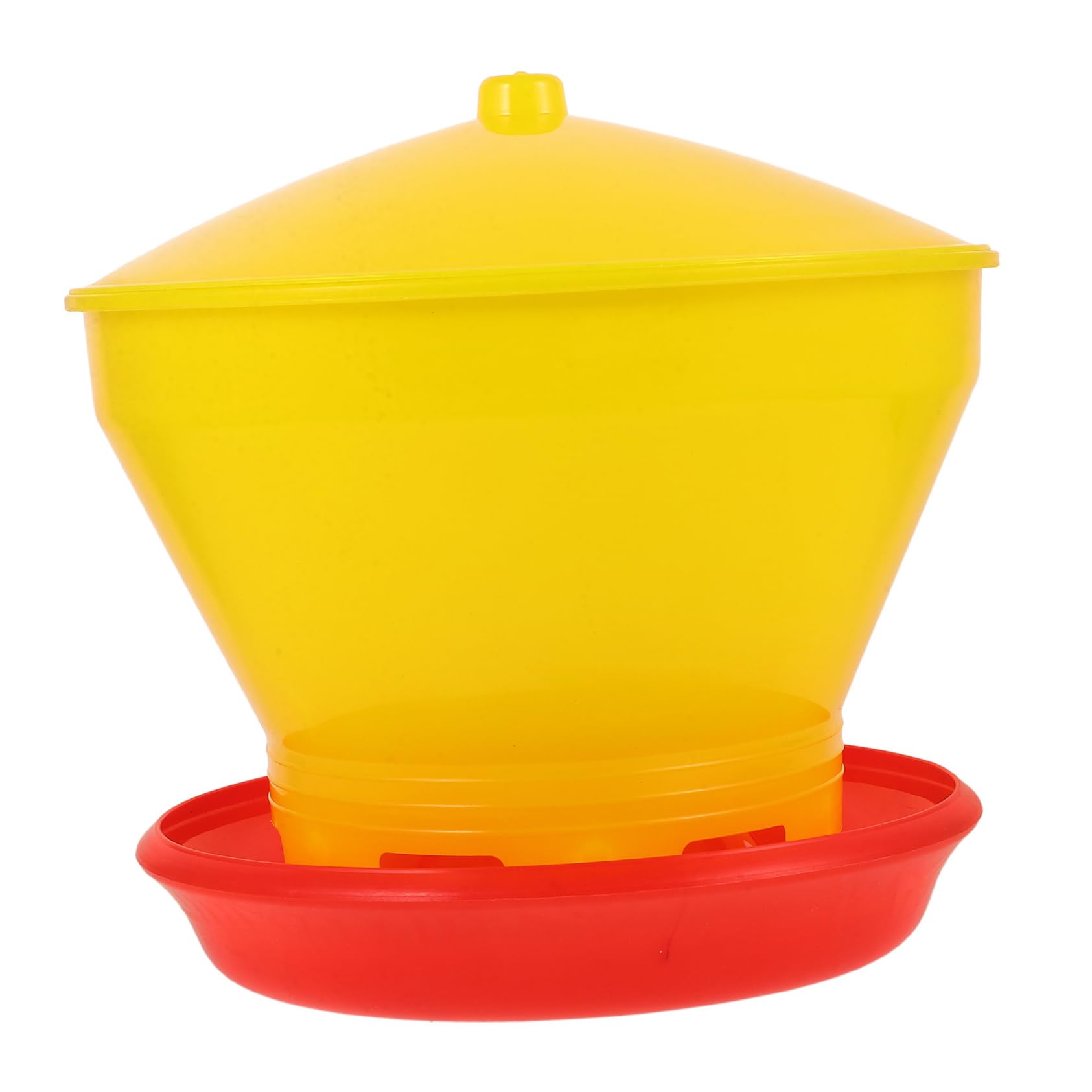 BCOATH Portable Poultry Feeder Durable Food Container for Chickens and Other Poultry Easy to Clean Feeding Bucket for Farm Use and Convenient Feeding