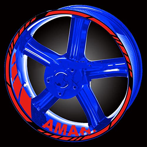 Felgenband Reflektierender Motorrad-Aufkleber, Felgen-Aufkleber Für Yamaha YZF R1 R3 R15 R1m R6 Mt07 Mt09 FZ6 Raptor R15 Wr450f Hp4 (Color : 18)