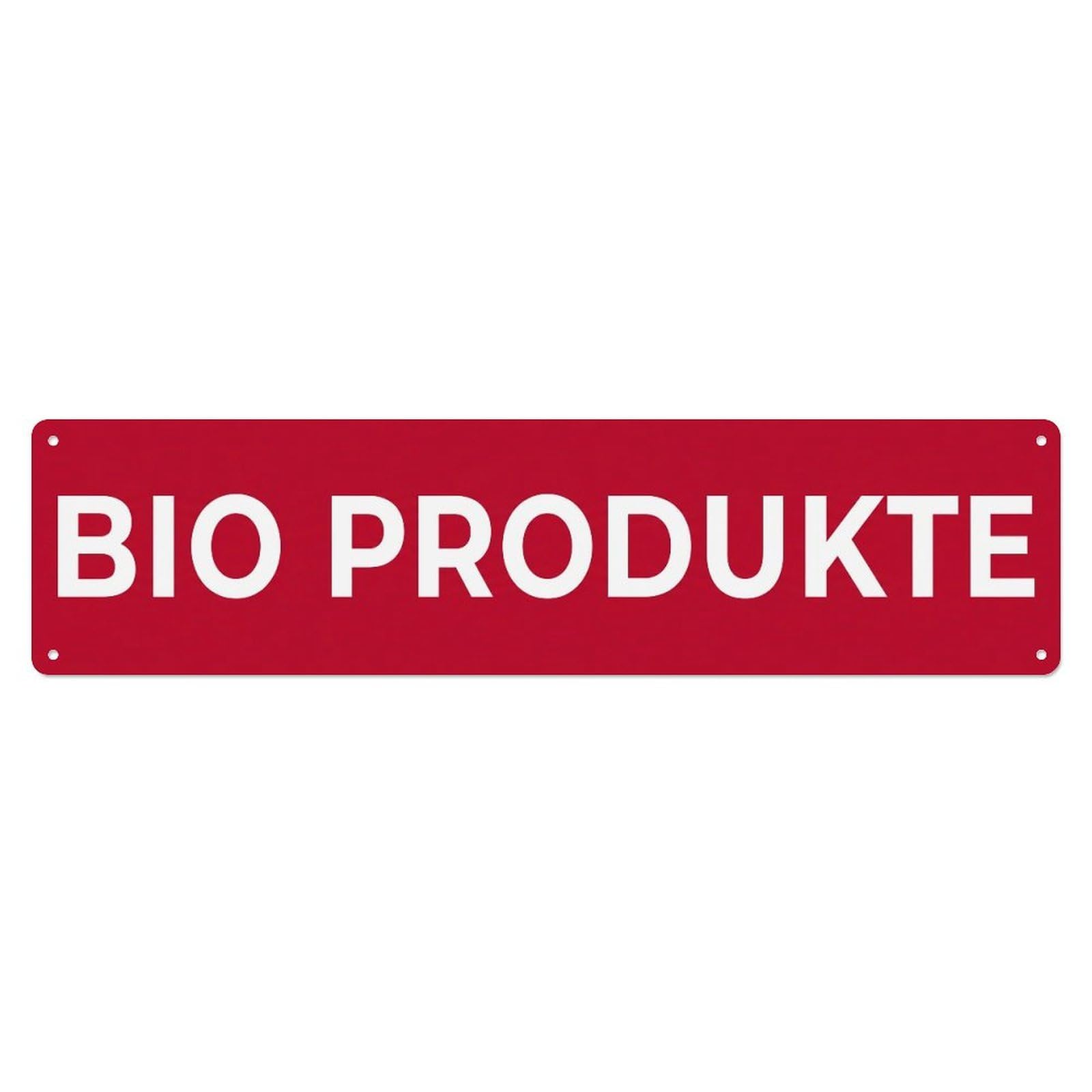 Metal Tin Sign Bio Produkte Natural Selection