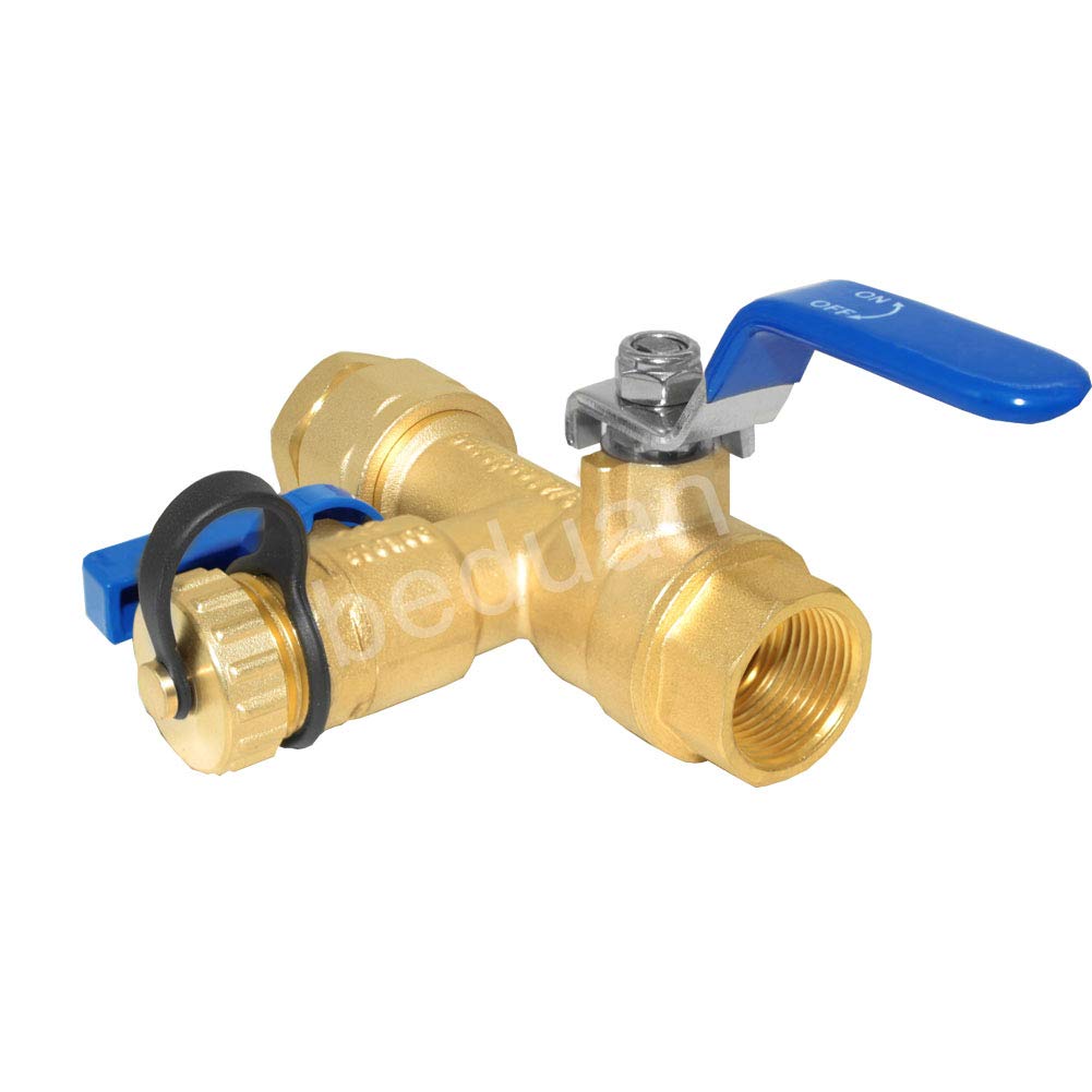 Beduan Kit de válvula de servicio de calentador de agua 3/4 pulgadas IPS aislador sin tanque con válvula de alivio de presión, construcción de latón limpio