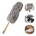 Produktbild Mikrofaser Duster Staubpinsel, Uong 360° Biegsamen Flauschigen Staubwedel Cobweb Duster Staubsammler mit hängendem Design für Home Office Auto (Grau)