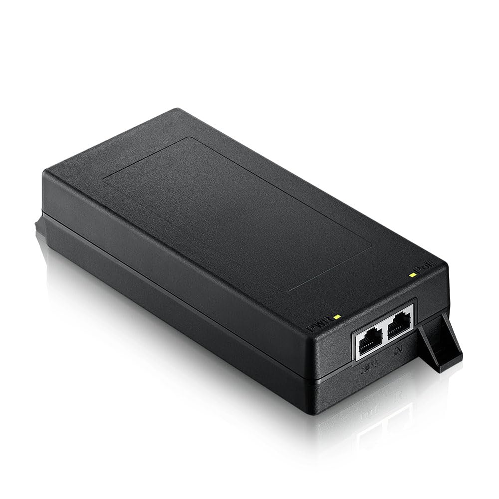 Zyxel Pojedynczy port Powerinjector | 1-10G MultiGig 802.3bt PoE++ Injector | Simple Plug and Play | IEEE 802.3af/at/bt kompatybilny bezprzewodowy interfejs LAN, kamery IP Video lub IP Phones up tp