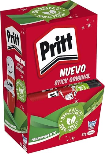 Pritt Barra Adhesiva, pegamento infantil seguro para niños para hacer manualidades, cola universal de adhesión fuerte para estuche escolar y oficina, 15x22 g Pritt Stick