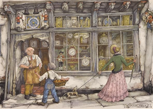 Amazon.com: Jumbo 18826 Anton Pieck-The Clock Shop 1000 Piece