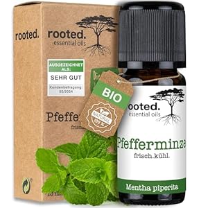 Rooted. BIO Pfefferminzöl Ätherisches Öl 10ml