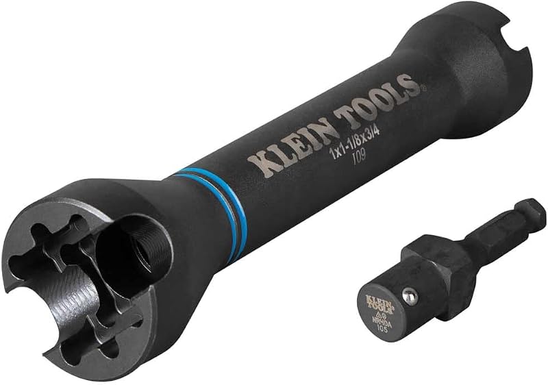 NRHD 5-In-1 Impact Socket, Features Three Square Socket Sizes: 3/4-,1, and 1-1/8- Inch, and Small and Large Alignment Slots