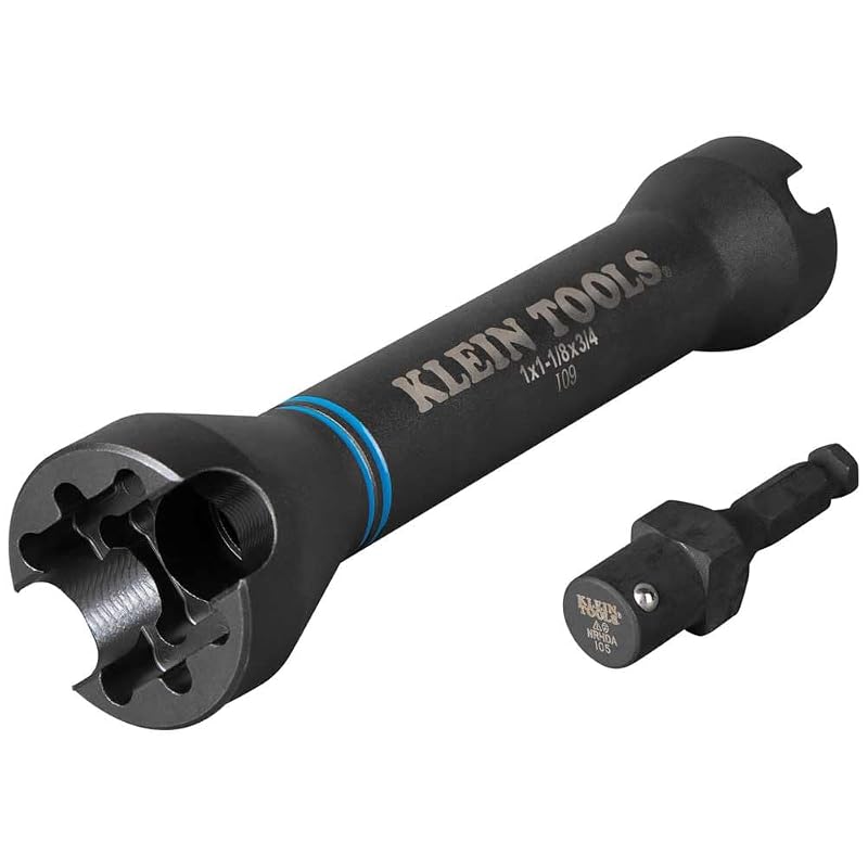 Soquete de impacto 5 em 1 KLEIN TOOLS NRHD com encaixes quadrados de 19,1 mm, 25,4 mm e 28,6 mm