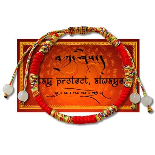 Buddhism Red Bracelet for Protection, Authentic Blessed