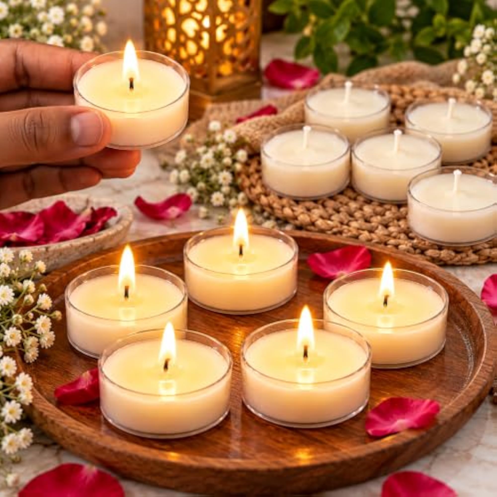 Tea Light Candles, Pack of 10 (White)
