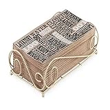 Boston International Guest Towel Caddy, Savannah Design in Antique White