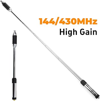 RH770 91.5cm/36in Dual Band 144/430MHz High Gain SMA-Female Telescopic Handheld Long Antenna for Harvest Kenwood TK-2160 TK-3160 UV-5R Radio