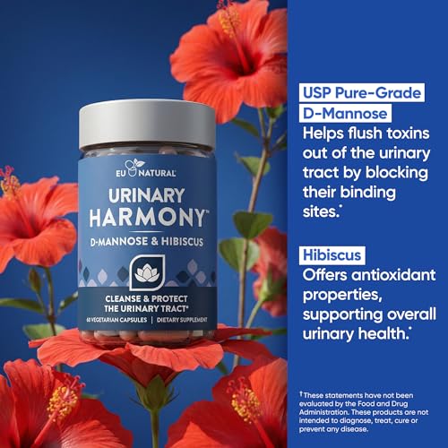 Image of Urinary Harmony D-Mannose Supplement for Urinary Tract Health, 60 Capsules