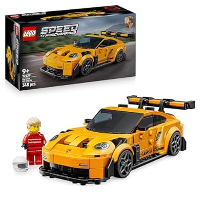 LEGO Speed Champions Porsche 911 GT3 RS Supersportwagen - Spielzeugauto mit 1 Minifigur zum Sammeln und Ausstellen - Kreatives Geschenk für Jungen Mädchen ab 9 Jahren und Sportwagen Fans - 77239