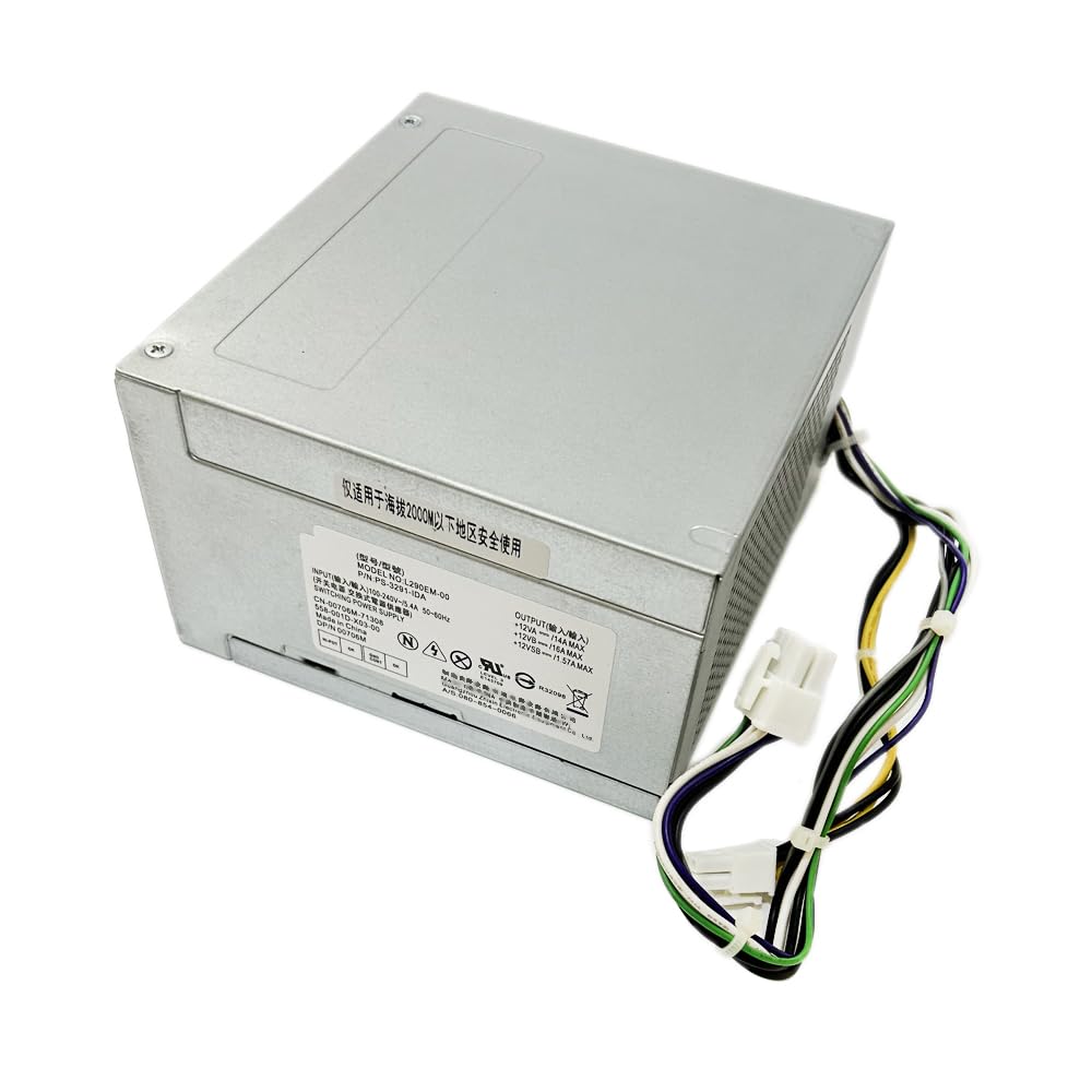 8Pin Fuente de alimentación de 290W L290EM-00 L290EM-01 AC290AM-00 D290EM-00 H290AM-00 HU290EM-00 L290AM-00 para DELL OPTIPLEX 3020 7020 8020 9020MT / T1700 T20 T3620 / PowerEdge T130 3670
