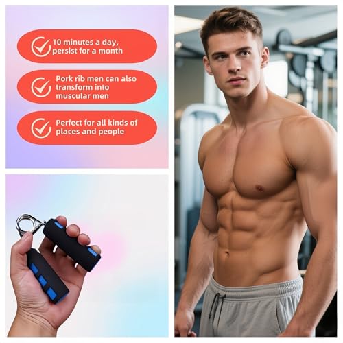 Image of Grip Strengthener Set - 2 Soft Foam Hand Exercisers for Arthritis Relief, Carpal Tunnel & Strength Training | Portable Hand Grip for Men /Women, Home /Office /Travel | Rehab, Tendonitis, Stress Relief