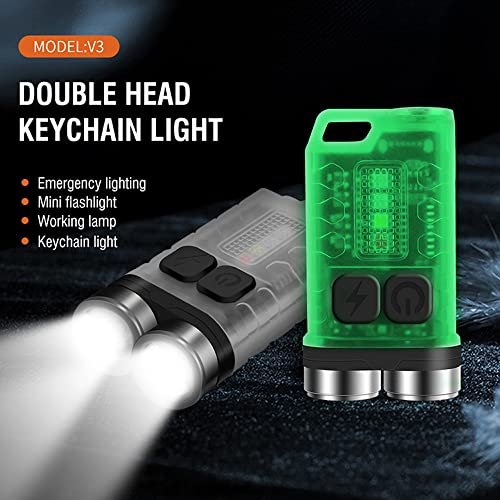Mini lampe de poche rechargeable avec source lumineuse à 4 couleurs - 2