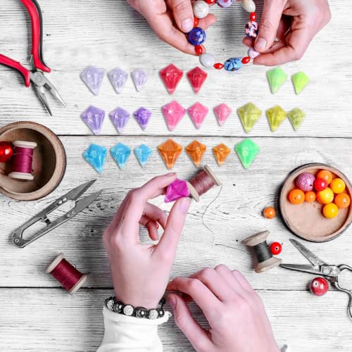 Gemas de plástico decorativas Toddmomy de colores para fiestas 6