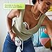 Willow Wave - Wearable Manual Breast Pump - Fits Fully in Bra - Ergonomic Handle - 24mm Soft Silicone Flange - Wearable Breastfeeding Pump - Hospital Grade Suction - Postpartum Essentials - Holds 5oz