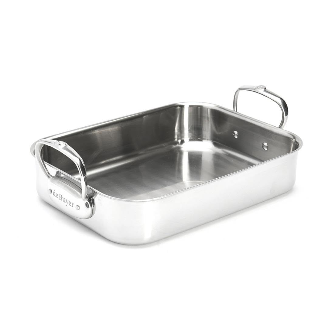 De Buyer, BANDEJA DE ASAR AFFINITY 35X25CM,​41 x 27.5 x 8 cm-​3727.35