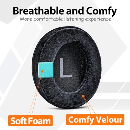 SHP9600 Ear Pads - Almohadillas Reemplazo TRANSTEK Compatibles con Audífonos SHP9600 (Velour) miniatura 6