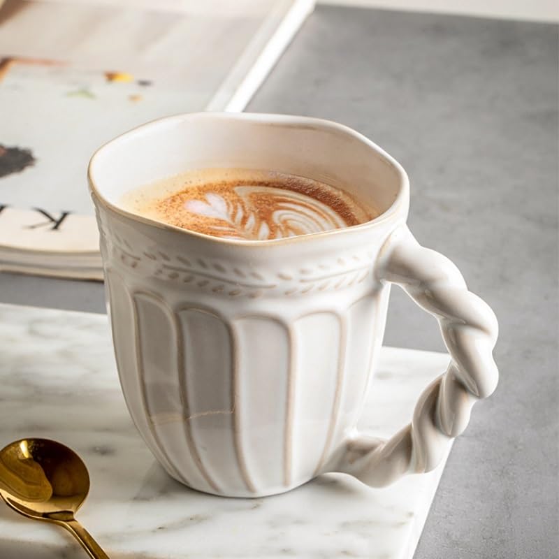 Tazas de café con relieve para beber cómodamente sin quemarte en casa 5