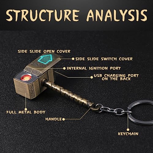 Encendedor metálico vintage recargable USB miniatura 2