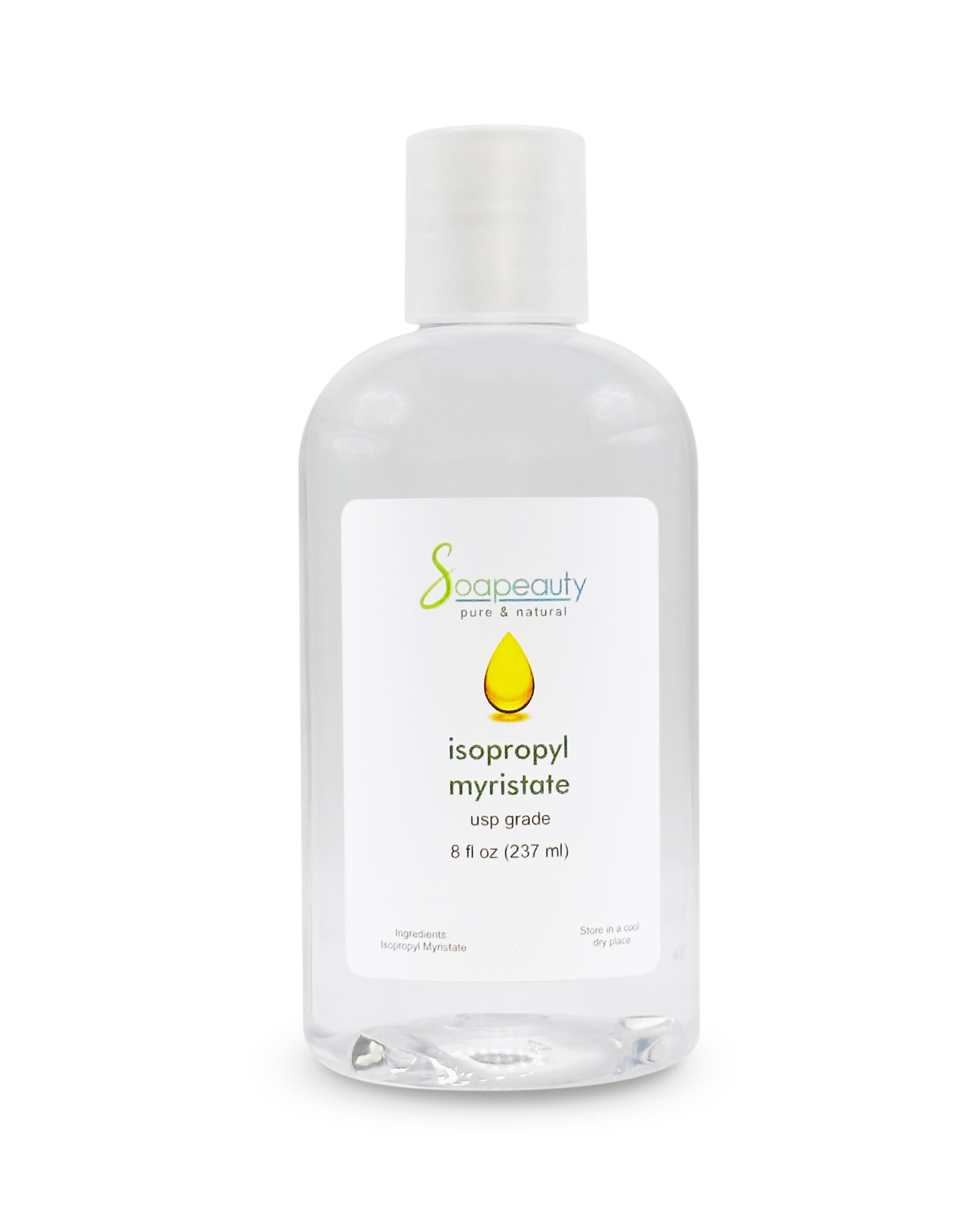 ISOPROPYL Myristate Cosmetic Grade for Soap Making, Fragrances, Shampoo, Creams & Lotion, Makeup & Adhesive Remover, Antiperspirants & Deodorants | 8