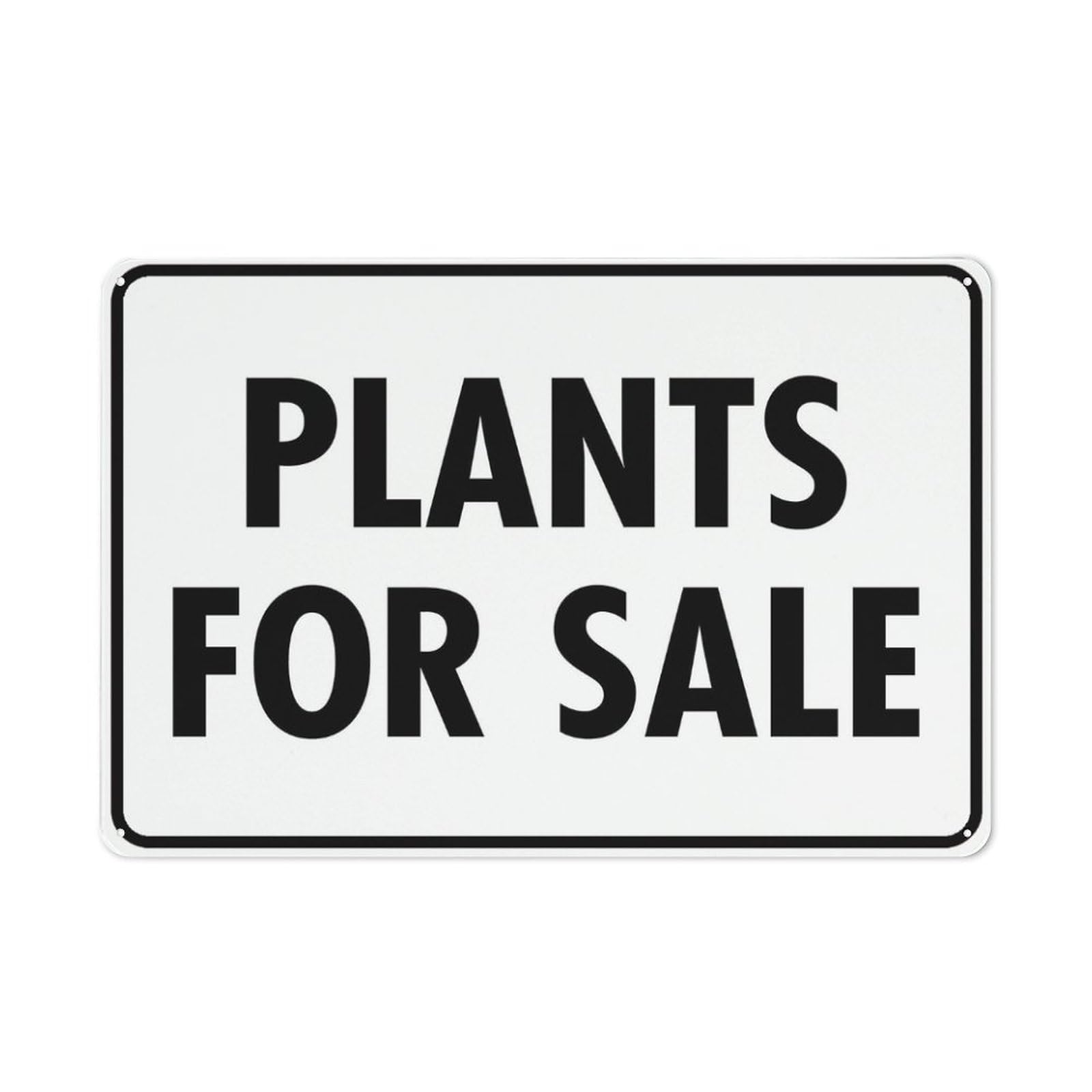 Plants For Sale Sign Metal Signs 12X8 Inch Rust Free Aluminum,Uv Ink Printing,Durable/Weatherproof Outdoor For Home