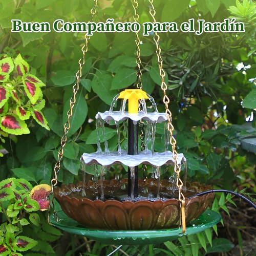 SUJFEE-DIY-Fuente-Solar-25W-para-Jardin-Exterior-Fuente-de-Agua-Decorativa-con-3-Niveles-4-Boquillas-para-Pajaros-Desmontable-para-el-Bano-de-Aves-Decoracion-Jardin-Exterior