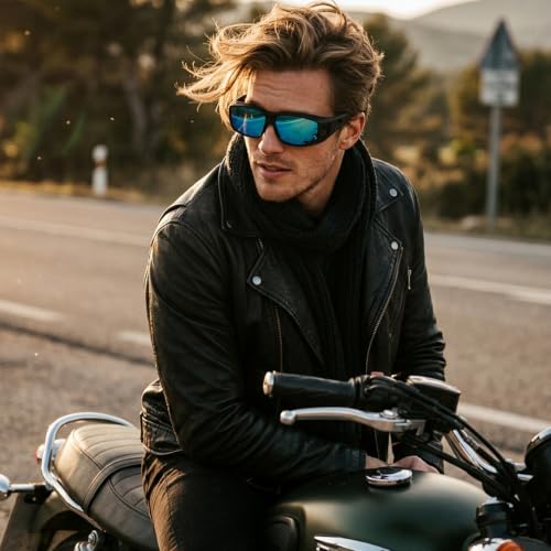 Image of IGnaef Polarized Fit Over Sunglasses for Men UV Protection, Wrap Around Shades for Fishing Driving