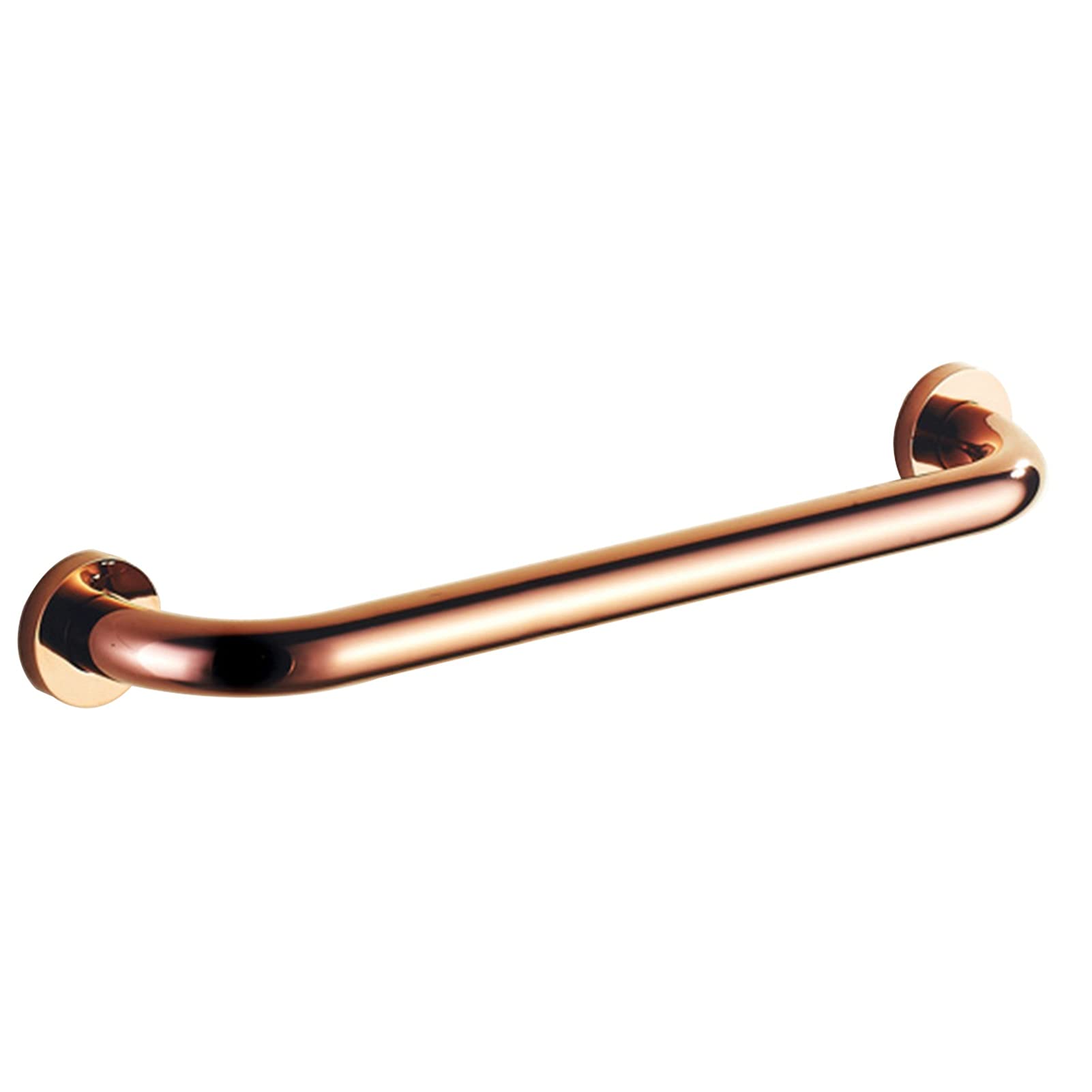 WYZDCP All Copper Rose Gold Grab Bar Rail Toilet Bathroom Bathtub Kitchens Grab Rail Elderly Pregnant Women Handicapped Safety Handles