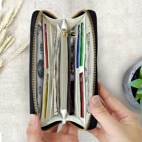 The Love Of The Mother - Personalized Autism Awareness Leather Long Wallet4