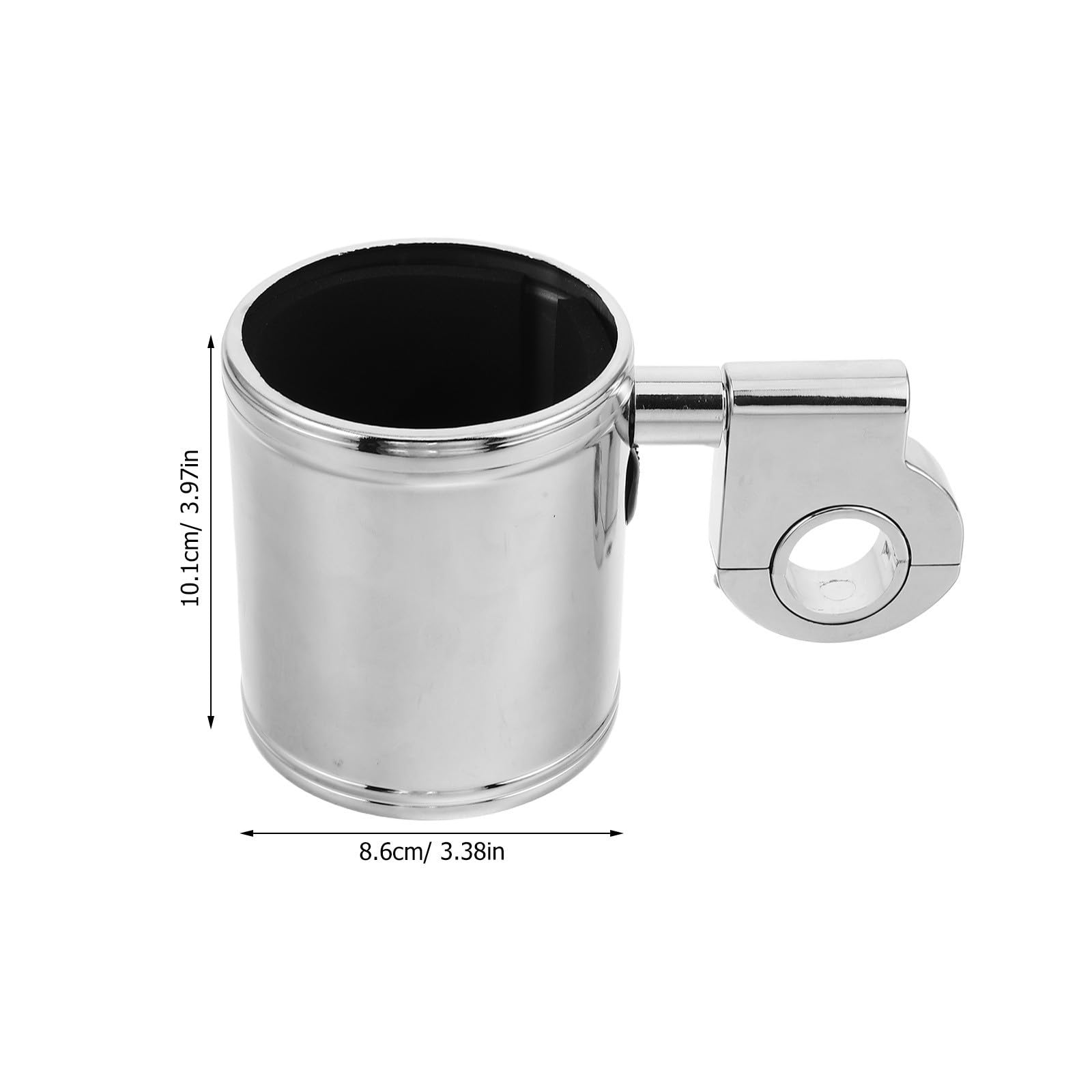 Healeved Soporte para Botella de Motocicleta Resistente al Clima Portabotellas de Aluminio y Hierro Compatible Manillares de 7/8 a 1-1/4, Diseño Moderno para Bicicletas y Motos