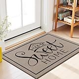 Enyhom Zerbino Ingresso Esterno 60x90cm, Tappeto Ingresso Interno Antiscivolo, Zerbino da Esterno Assorbente, Lavabile Tappeto per Porta, Corridoio