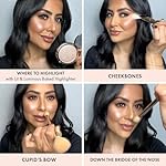 ICONIC LONDON Lit and Luminous Baked Highlighter | Powder Highlighter for a Radiant Glow, Cruelty-Free, Vegan Makeup, 0.56 oz - Image 4