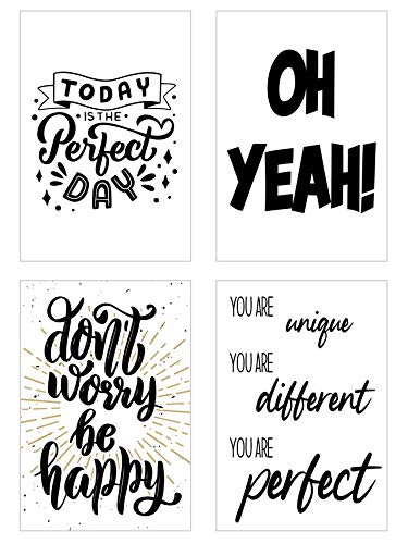 Edition Seidel Set Di 25 Cartoline Con Scritta In Lingua Tedesca Leben & Moment, Idea Decorativa, Amore, Amicizia, Vita, Motivazione, Biglietti Di