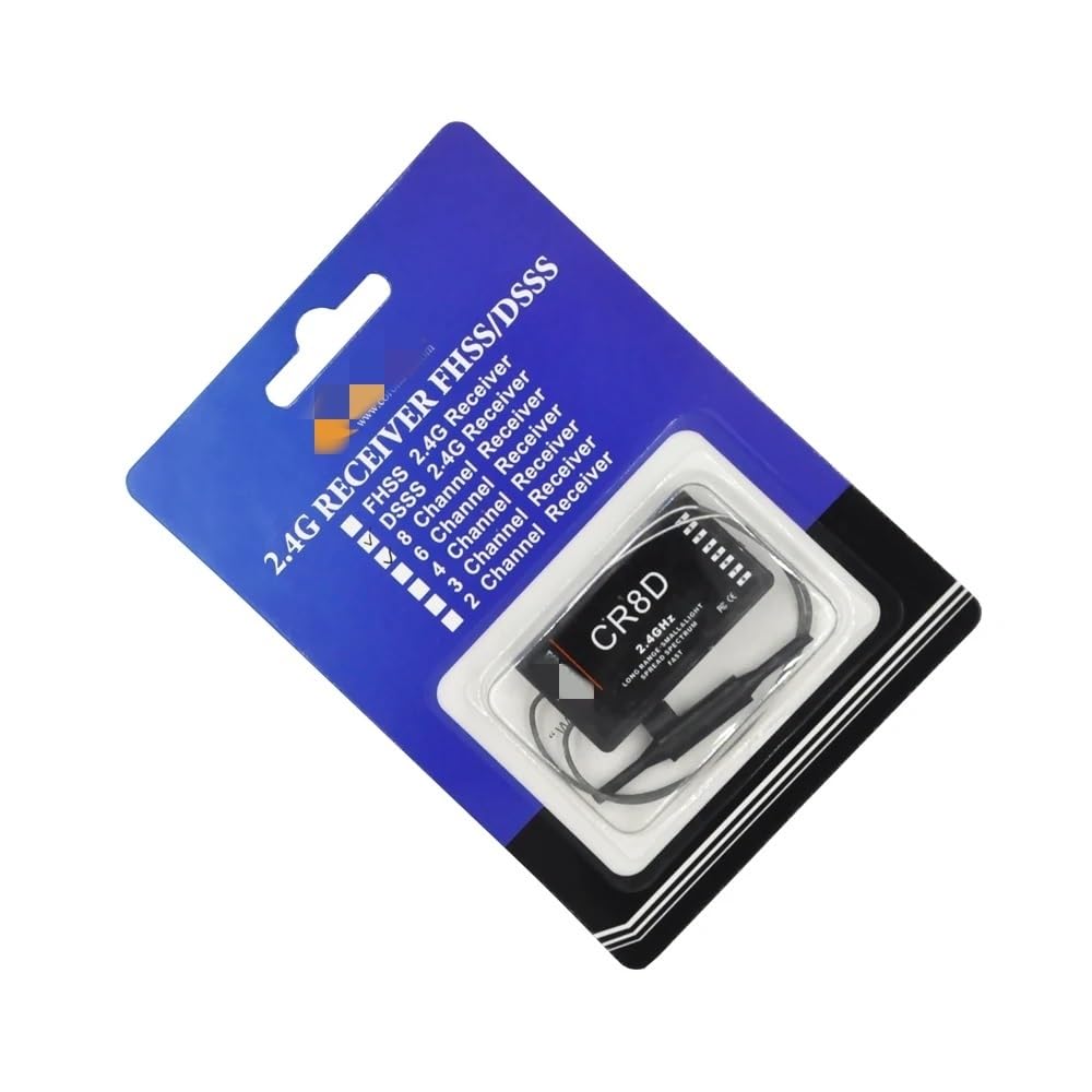 Receptor CR8D 2,4 GHz 8 Canales Compatible con módulo DSSS CT8F/CT8J /CT8Z/CT3F/ V2