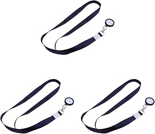 Nurses Watch 3pcs Simple Nurse Watch Watch Alloy Nurse Pocket Hanging Watch Gift Watch with String (Style 3) Deauther Watch