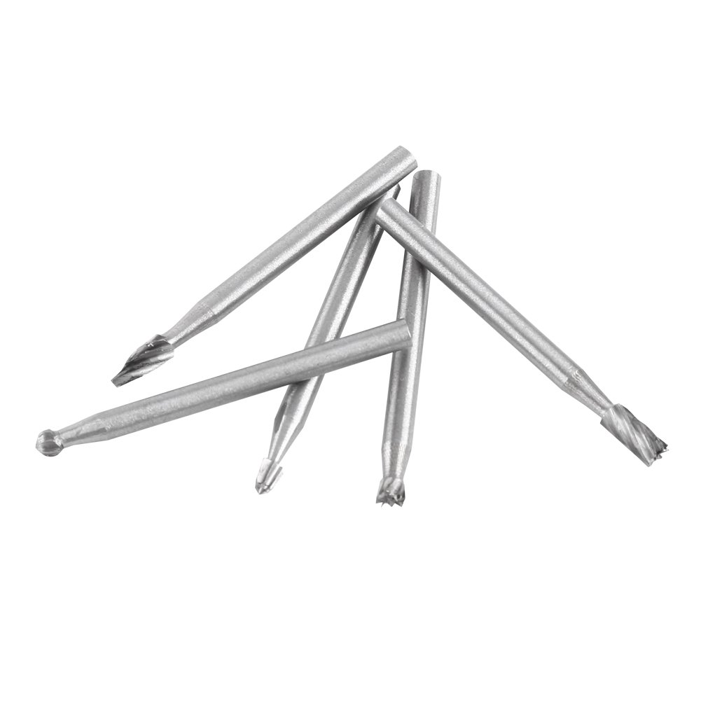 10pcs Juego de Fresas para Metal 1/8", Fresas Rotativo Accesorios de tallado para Bricolage Carpintería Tallado en metal