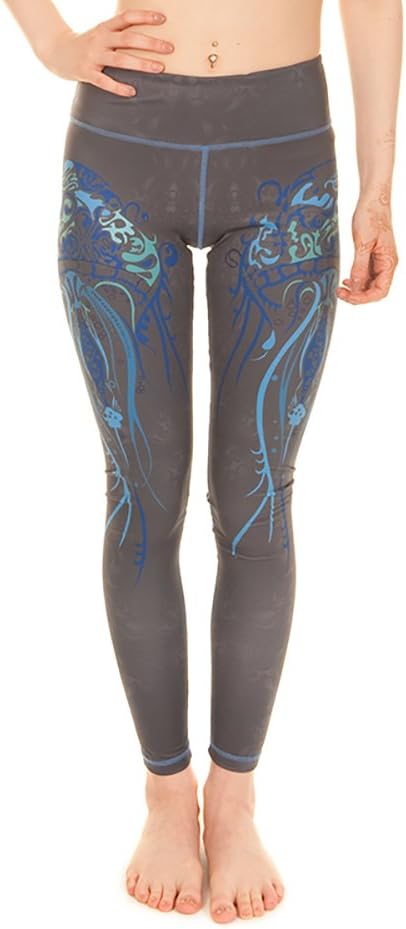 Pretty Dragon Athletic Print Yoga Leggings Running GYM Cycling Trousers