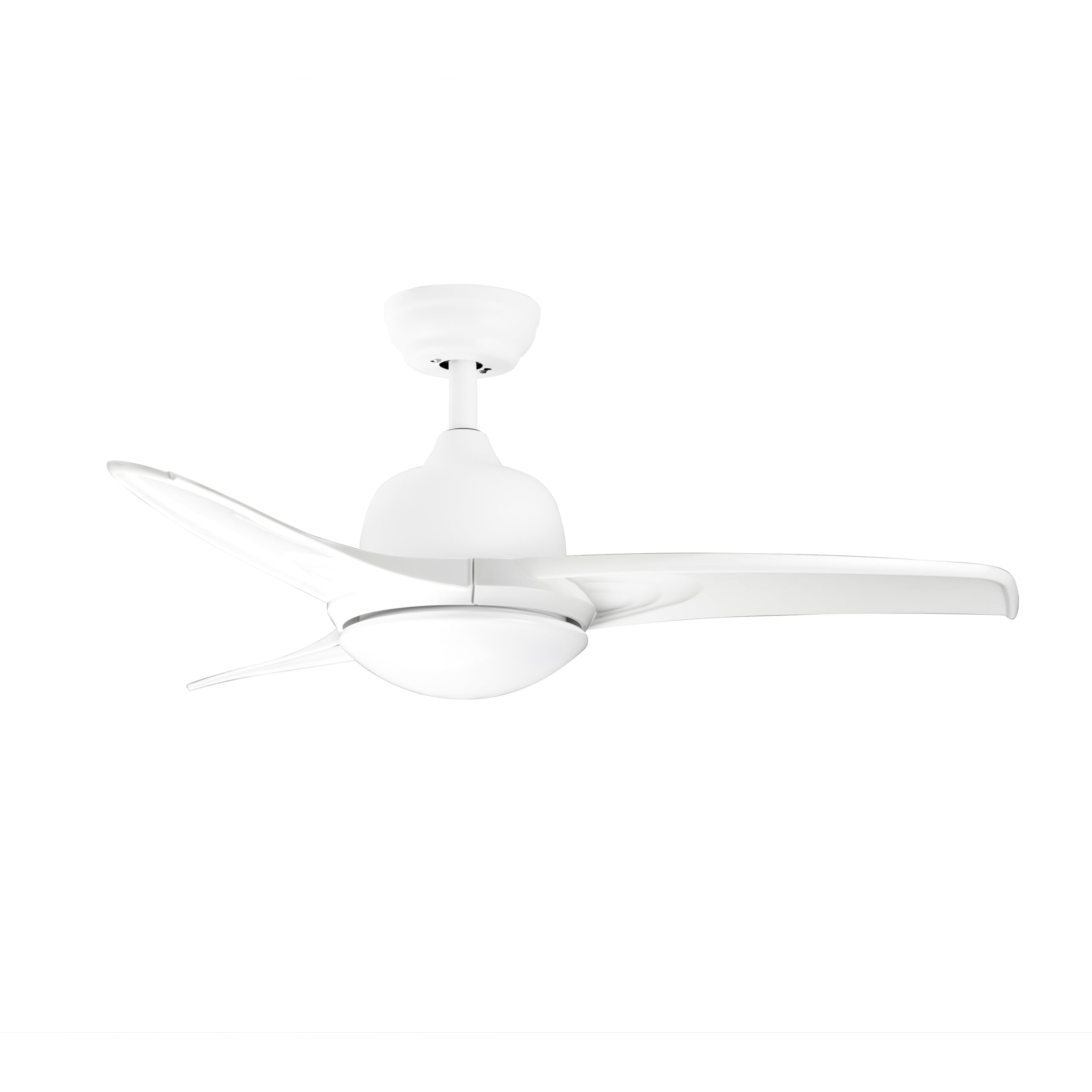 Orbegozo CP 126105 Ventilador de techo 105 cm motor DC 35W 6 velocidades 3 aspas silencioso mando a distancia reversible verano/invierno LED 24W 1200 lm 3000-6500K temporizador 1-8h 2 tijas incl.