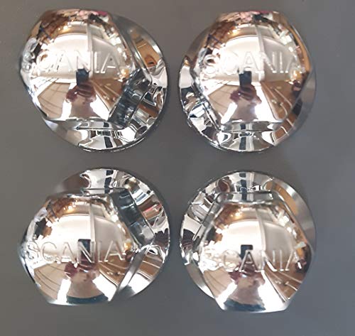 24/7Auto 30 pieces 32 mm Scania nut bolt caps covers chrome plastic wheel truck trailer