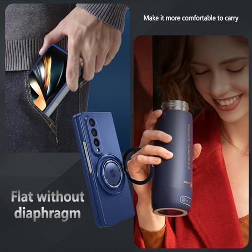 Funda anticaídas Samsung Z Fold 4 con anillo plegable de 360 grados y protección de policarbonato 5